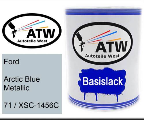 Ford, Arctic Blue Metallic, 71 / XSC-1456C: 1L Lackdose, von ATW Autoteile West.